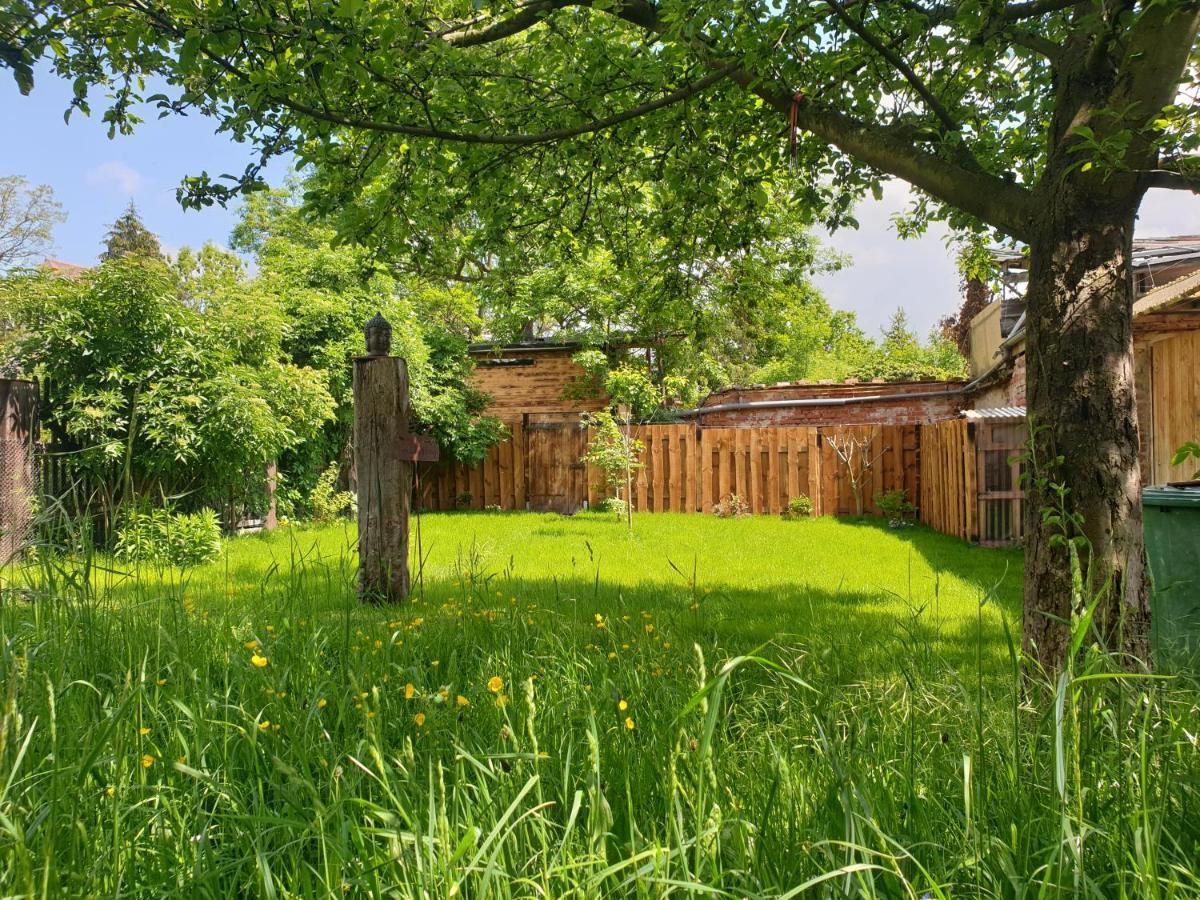 Apartamento Erlebnishof GRÜNE KUH Elsteraue Exterior foto