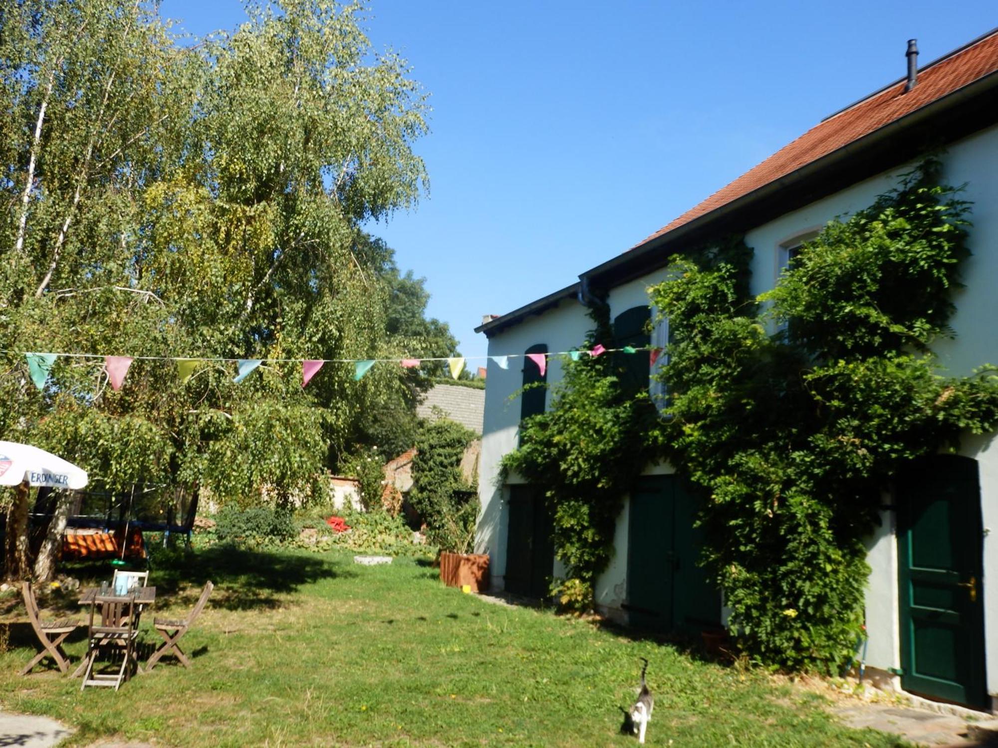 Apartamento Erlebnishof GRÜNE KUH Elsteraue Exterior foto
